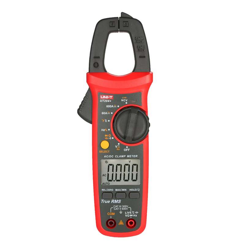 UNI-T UT204+ 6000 Counts Digital Clamp Meter True RMS Multimeter Clamp Ammeter Voltage Meter N