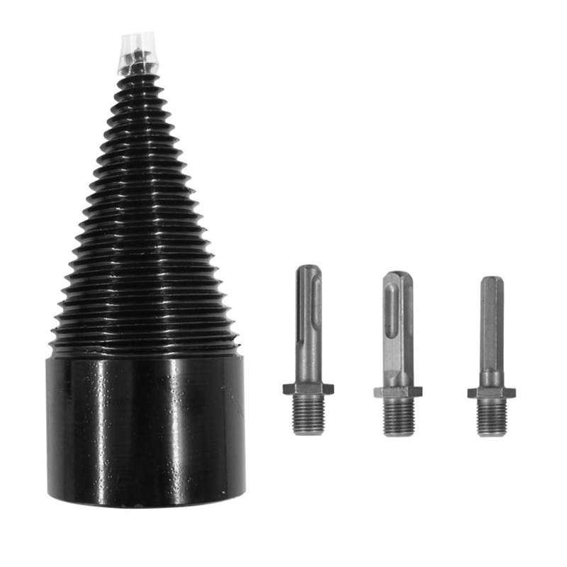 Wood Splitter Drill Bit Firewood Log Splitter Drill Bit Heavy Duty Drill Screw Cone Driver 42mm with