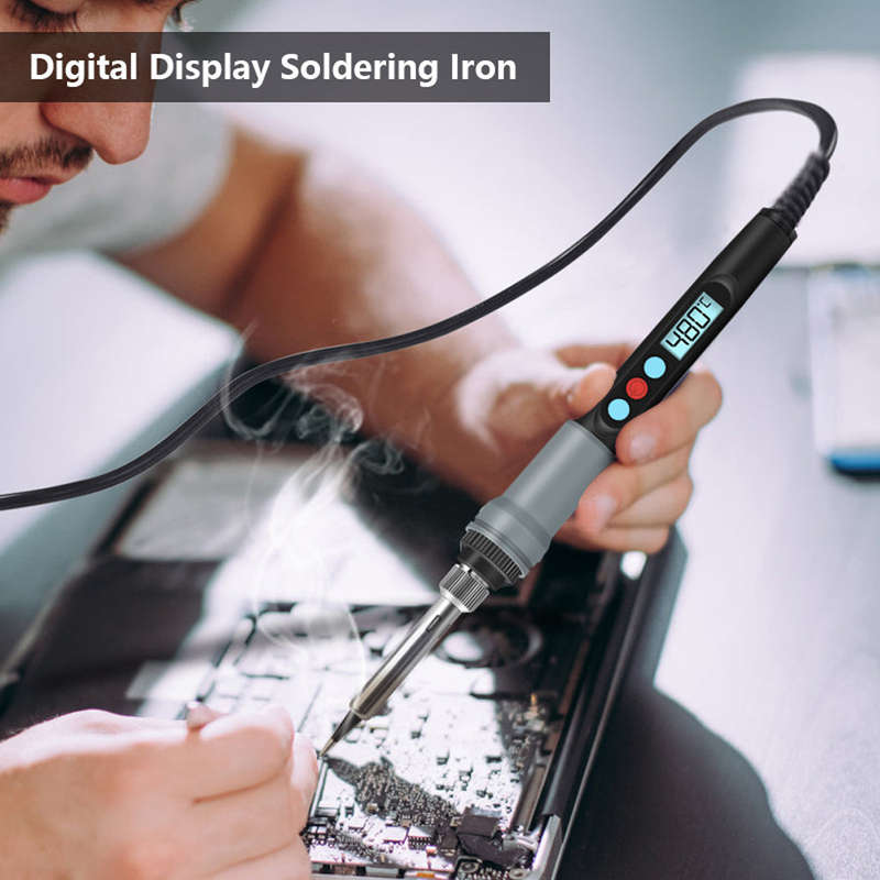 HANDSKIT 90W Constant Temperature Electric Soldering Iron 180~480Temperature Adjustable Electric