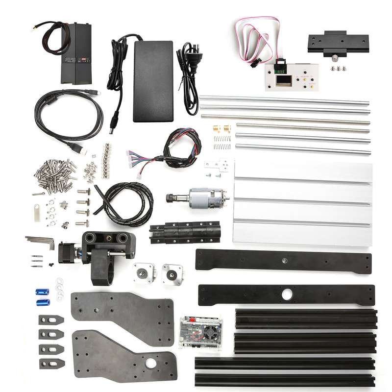 CNC 30*18 Pro Router Kit GRBL Control 3 Axis Offline Controller 80W Laser Module Engraver Pla