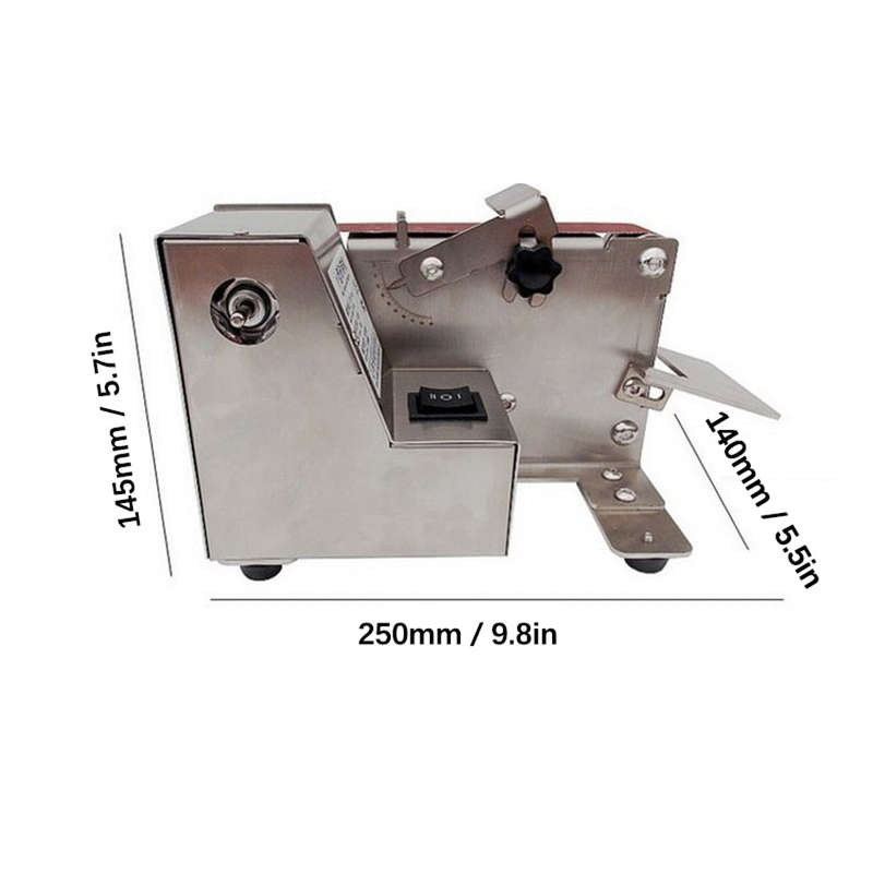 180W Small Sanding Machine Belt Sander 7 Gear Speed Adjustable Household Electric Polishing Machine
