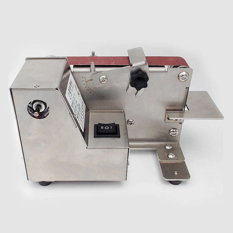180W Small Sanding Machine Belt Sander 7 Gear Speed Adjustable Household Electric Polishing Machine