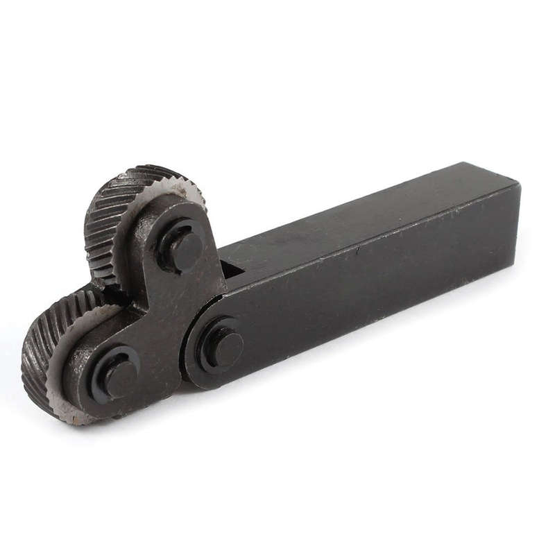 7pcs Steel Dual Wheel Knurling Tool Set with 0.5mm 1mm 2mm Wheel Linear Pitch Knurl Kit Lathe