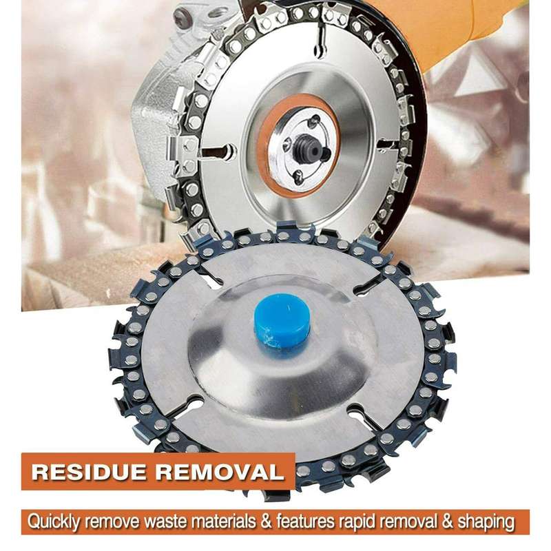 Wood Grinding Wheel Wood Shaping Carving Cutting Disc Angle Grinder Chain Disc Set for Woodwor