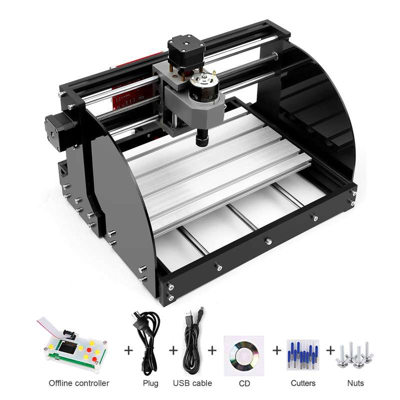 Upgrade Version CNC 30*18 Pro GRBL Control DIY Mini CNC Machine 3 Axis Pcb Milling Machine Wo