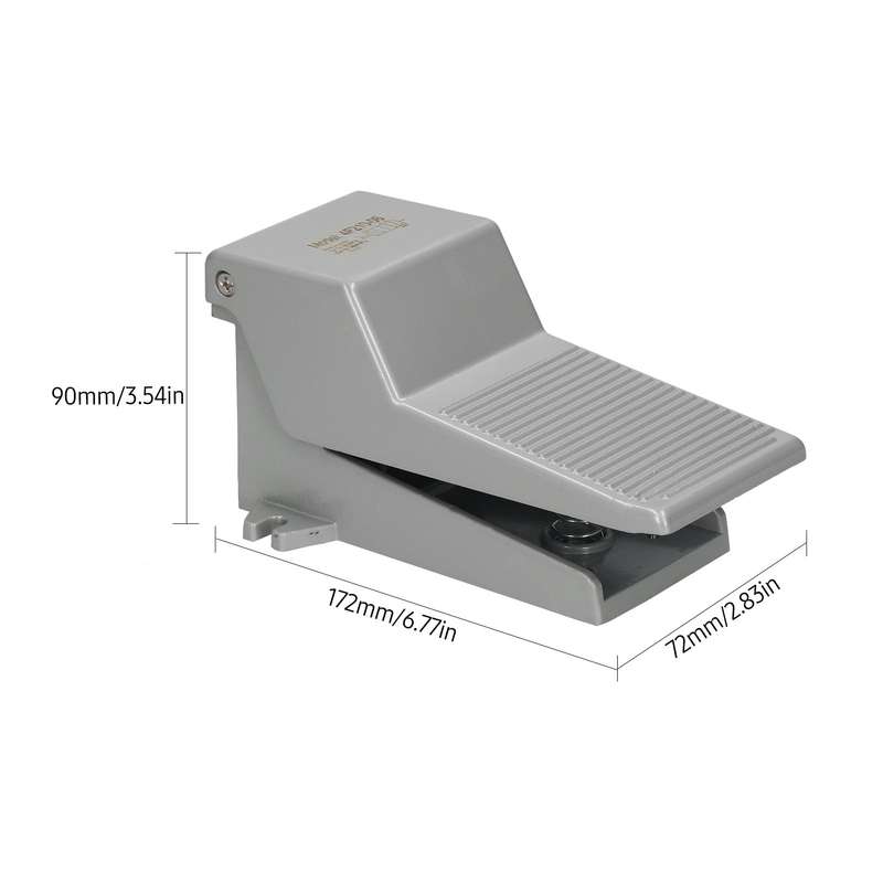 1/4-inch Pneumatic Foot Pedal Valve 5 Way 2 Position Pneumatic Air Flow Control Foot Press Valve Dir