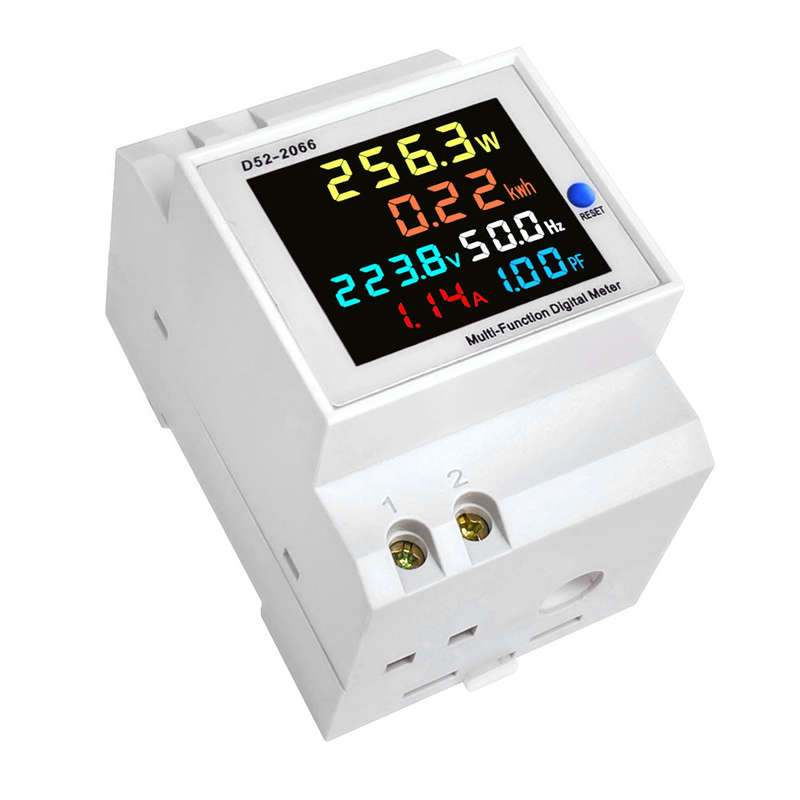 D52-2066 Multi-Function Meter Colorful LCD Display Voltage Current Active Power Frequency Elec