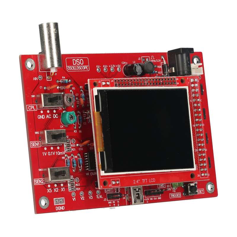 Oscilloscope Kit 2.4 Inch TFT Handheld Pocket-Size Digital Oscilloscope with Protective Case a