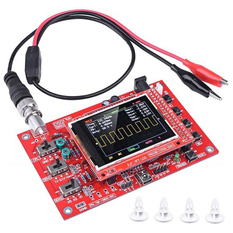 Oscilloscope Kit 2.4 Inch TFT Handheld Pocket-Size Digital Oscilloscope with Protective Case a