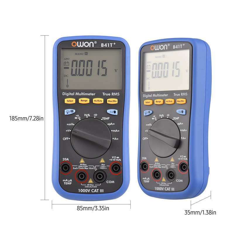OWON B41T+ Digital BT Multimeter with Offline Record 22000 Counts True RMS Auto-ranging Electrical T