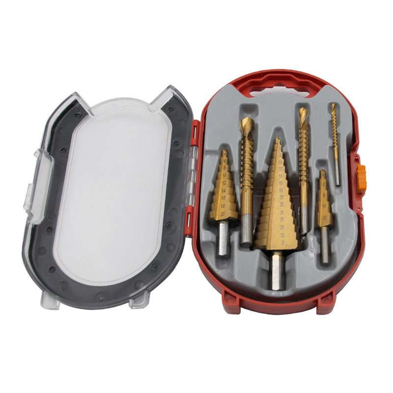 6 PCS Step Drill Bit and Saw Drill Set HSS Drill Bits for Sheet Aluminum Iron Metal Stainless Steel