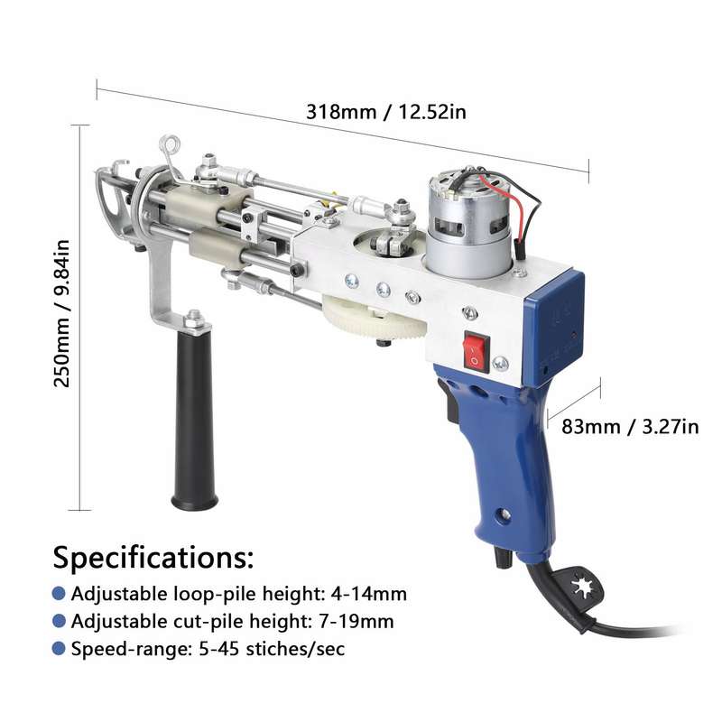Electric Carpet Tufting Weaving Machine Professional Flocking Device Industrial Embroidery To