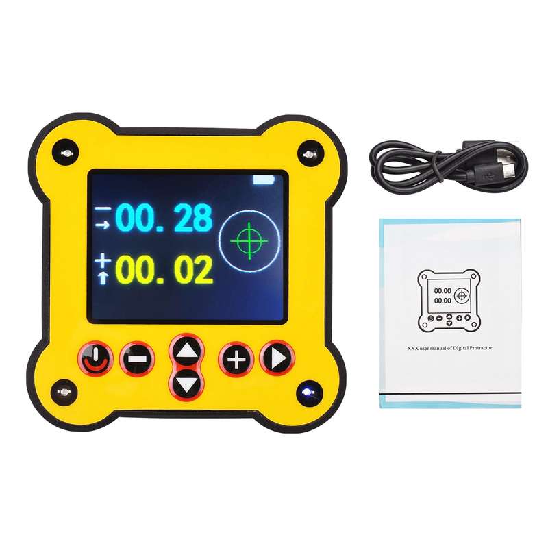 Dual Axis Digital Protractor Inclinometer Magnetic 0.02 Accuracy Angle Finder Level Box with