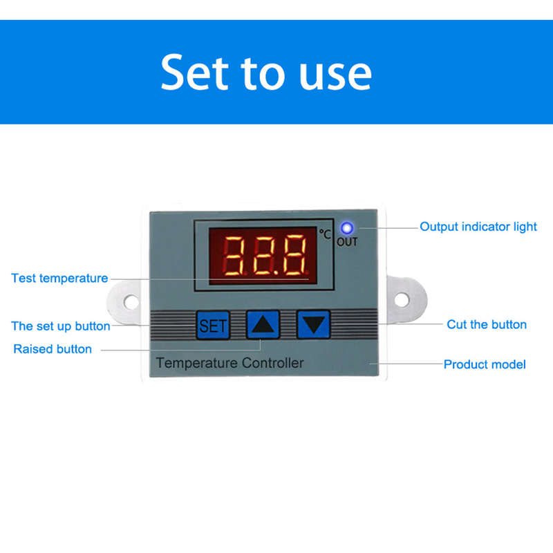 12V/120W -50~110  Digital Temperature Controller Intelligent Digital Display Temperature Cont