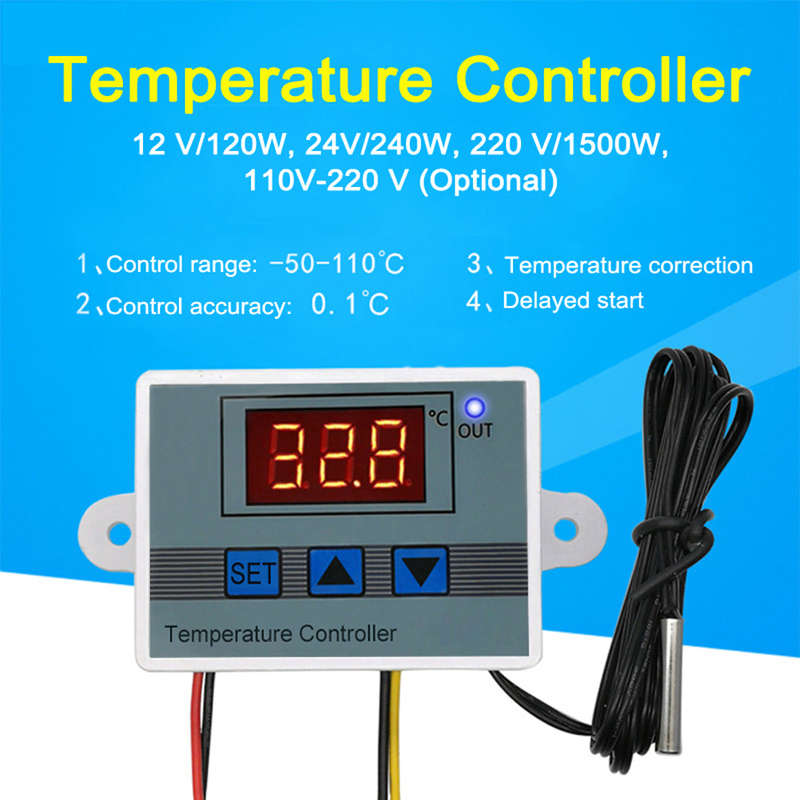 12V/120W -50~110  Digital Temperature Controller Intelligent Digital Display Temperature Cont