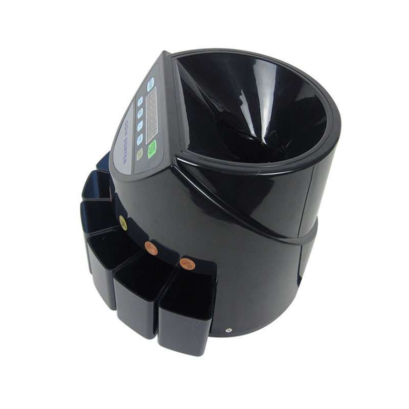 Electronic Coin Counter Sorter Euro 300 Coins Mini Digital Auto Counting Machine Preset/ Tota