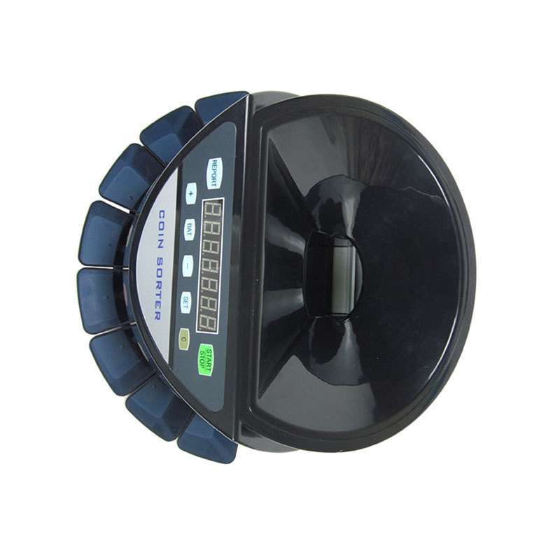 Electronic Coin Counter Sorter Euro 300 Coins Mini Digital Auto Counting Machine Preset/ Tota