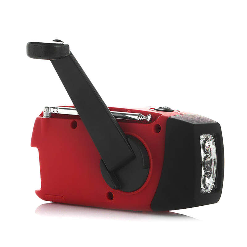 Emergency Radio Hand Crank Solar Weather Radio 1200mAh AM / FM / NOAA Emergency Weather Radio Portab
