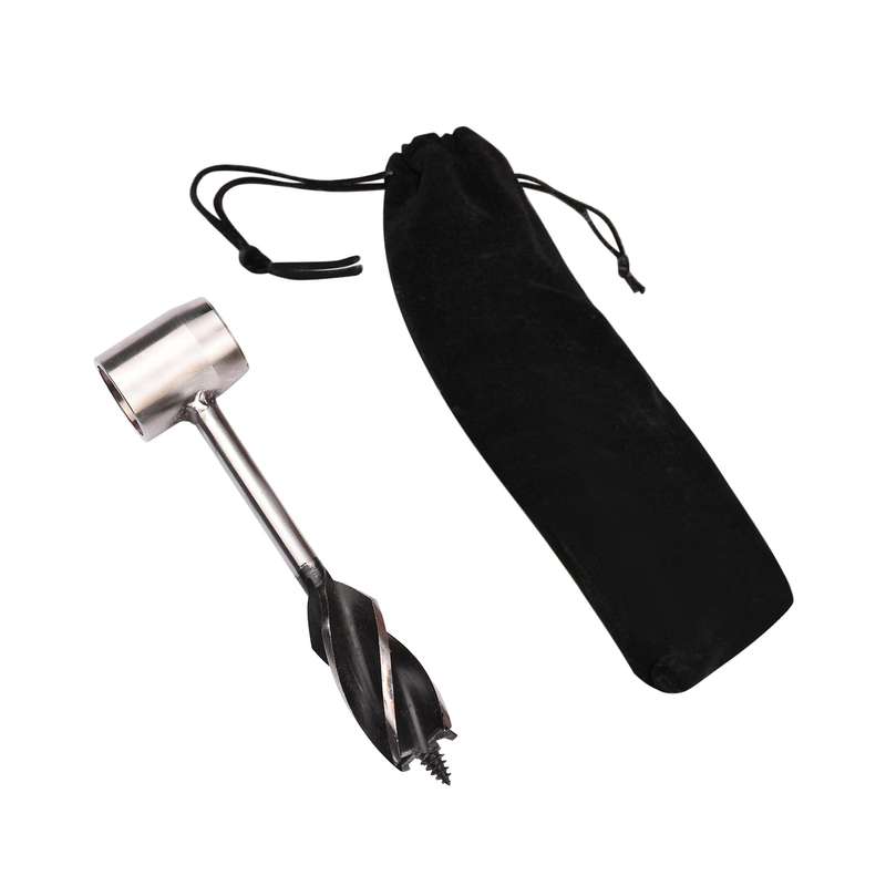 Survival Tool 4-Edge Manual Auger Settler Wrench Bushcraft Scotch Eye Hand Auger Drill for Wo