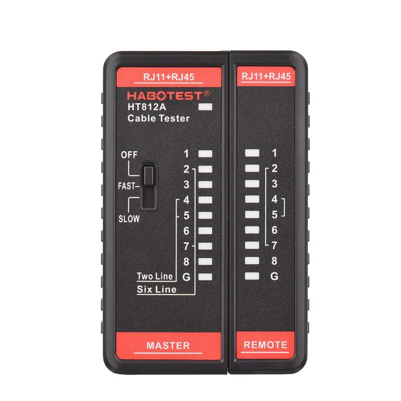 HABOTEST HT812A Network Cable Tester Wire Tracker Telephone Line Test Meter Telephone & Networ