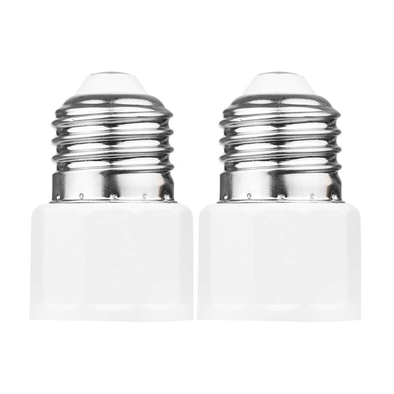 2 PCS E26 E27 Light Bulb Socket Adapter 2 or 3 Prong AC Outlet to Lamp Socket E27 Lamp Holder