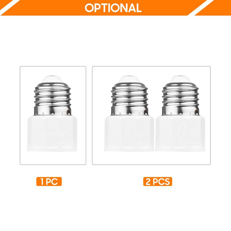 2 PCS E26 E27 Light Bulb Socket Adapter 2 or 3 Prong AC Outlet to Lamp Socket E27 Lamp Holder