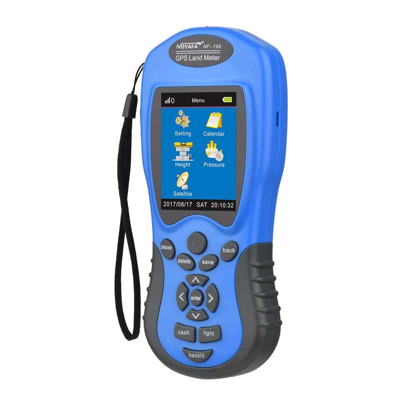 NOYAFA NF-198 GPS Land Meter Handheld Digital LCD Farmland Area Length Height Pressure Satell