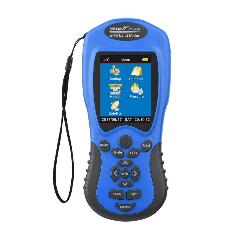 NOYAFA NF-198 GPS Land Meter Handheld Digital LCD Farmland Area Length Height Pressure Satell