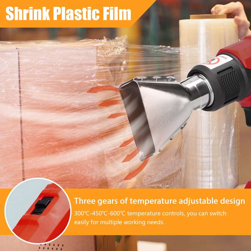 Cordless Handheld Hot Air Machine Lithium Rechargeable Heating Equipment Temperatures Adjustable Pow