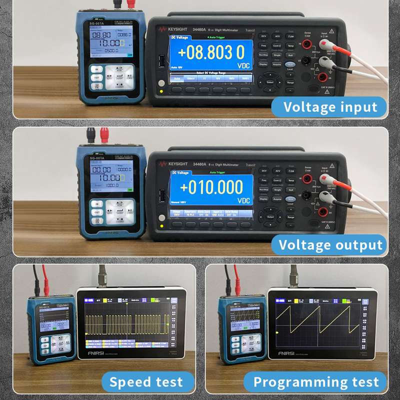 FNIRSI Portable Handheld 0-10V 4-20mAh Adjustable Current Voltage Simulator Signals Generator