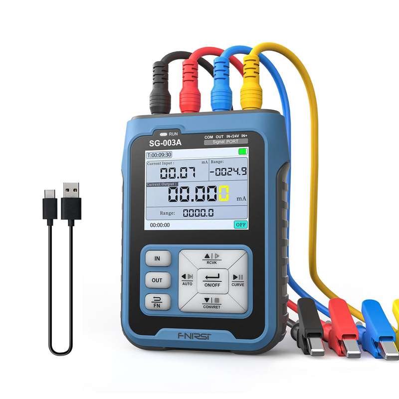 FNIRSI Portable Handheld 0-10V 4-20mAh Adjustable Current Voltage Simulator Signals Generator