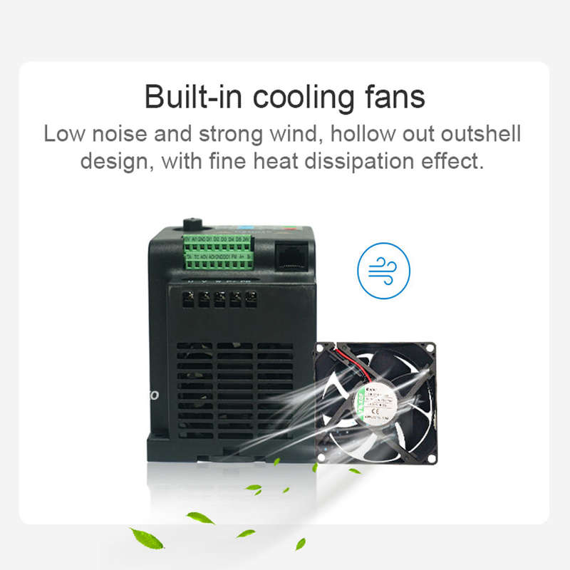 3 Phase 380V Vector Inverter VFD Variable Frequency Converter for Stepless Motor Speed Control
