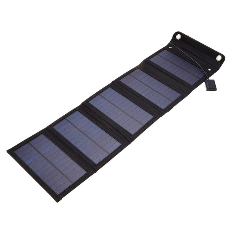 Monocrystalline Silicon 15W Outdoor Camping Hiking USB Solar Panel Portable Solar Power Recharger Mo