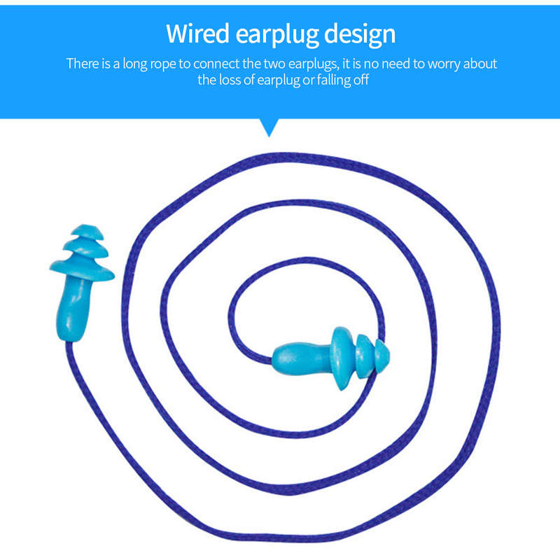 Soundproof Earplug Noise Reduction Silicone Waterproof Ear Plugs Christmas Tree-Shape Reusabl