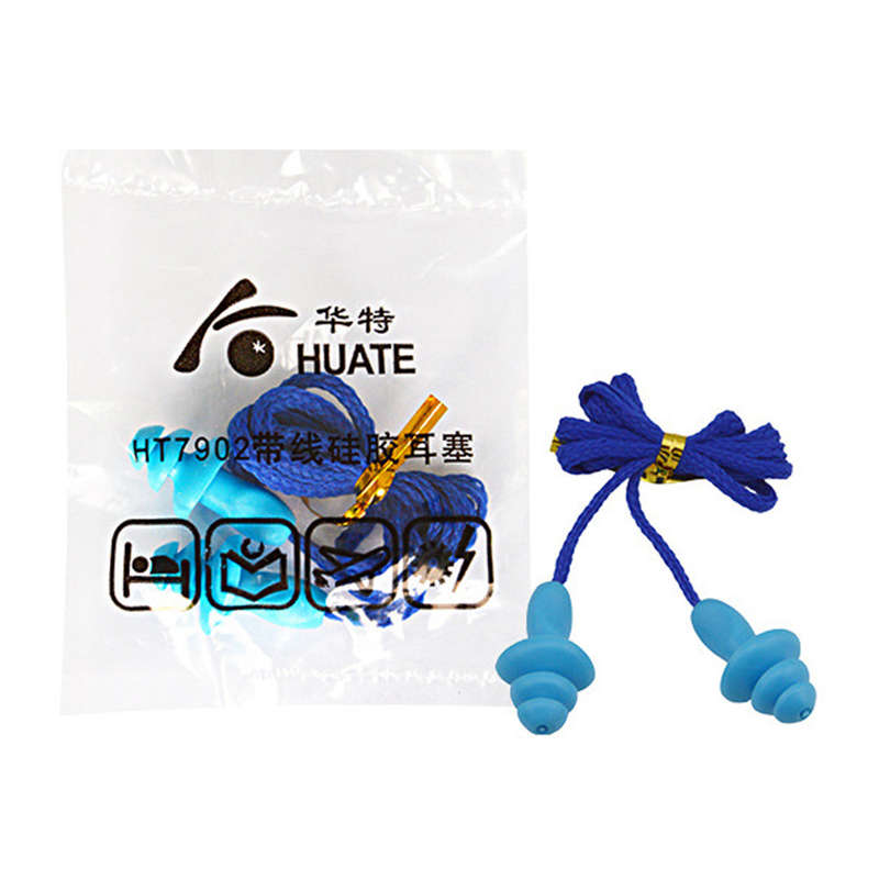 Soundproof Earplug Noise Reduction Silicone Waterproof Ear Plugs Christmas Tree-Shape Reusabl