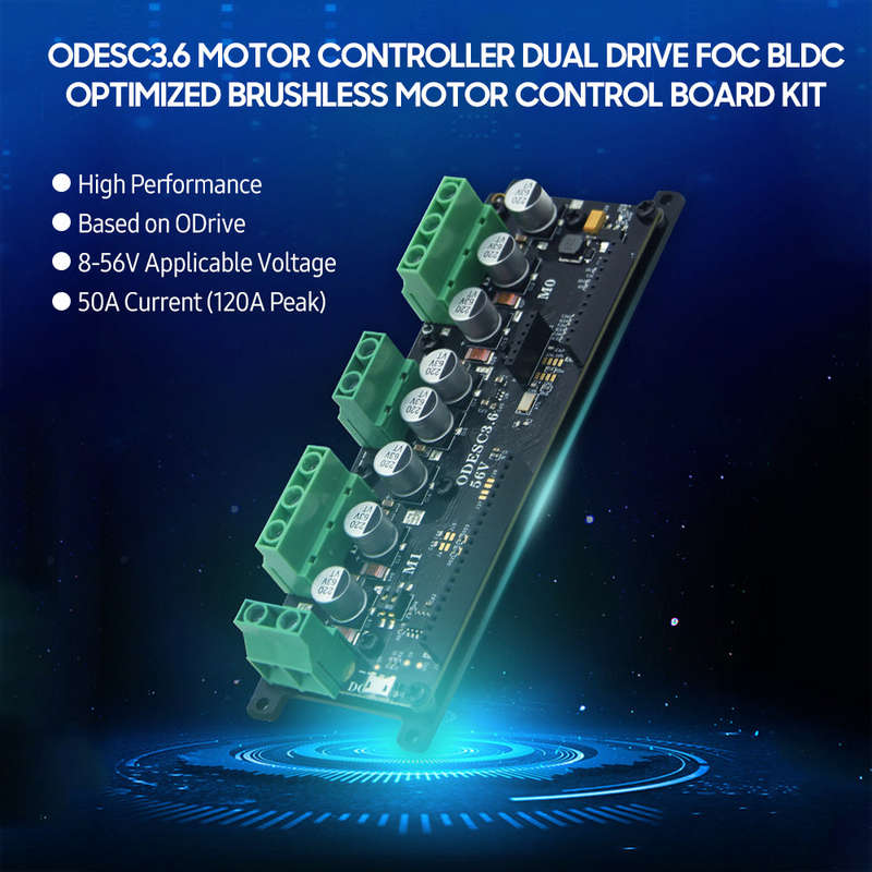 ODESC3.6 Motor Controller Dual Drive FOC BLDC High Power Optimized Brushless Motor Control Boa