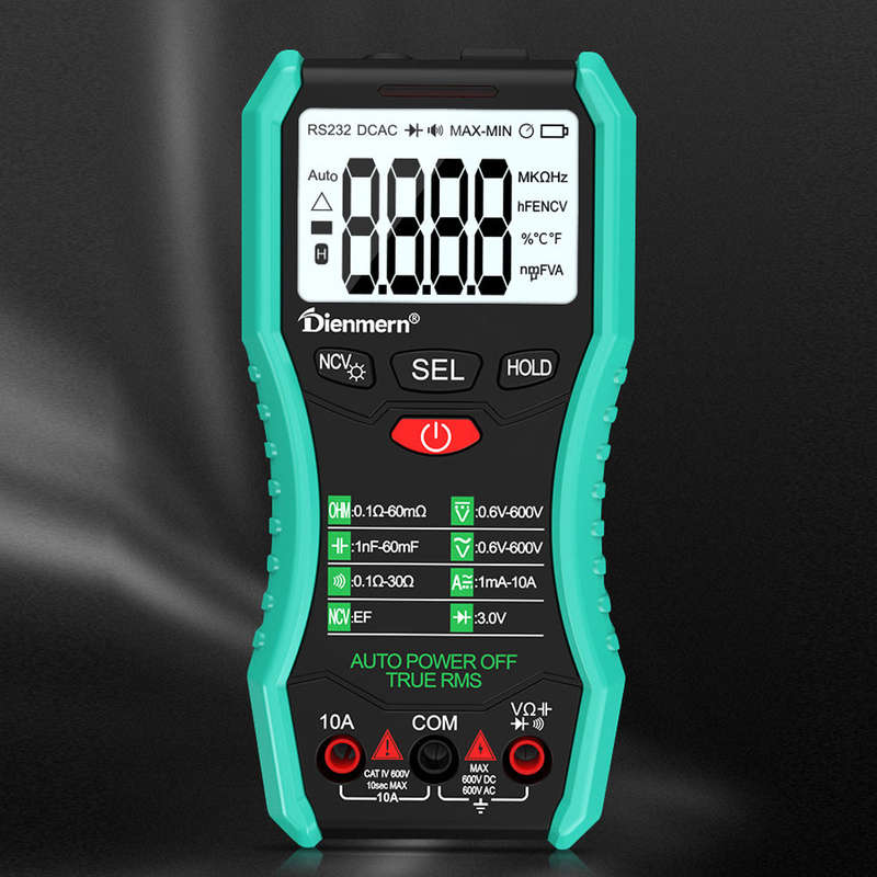Portable Digital Multitester Backlight Voltmeter Handheld LCD Digital Multimeter Intelligent