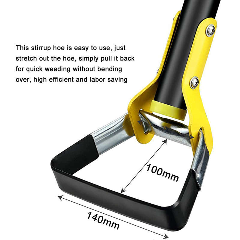 Handheld Stainless Steel Weeding Stirrup Hoe Soil Loose Rank Grass Trimming Rake Farm Garden Agricul