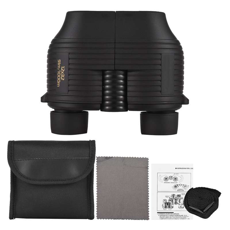 12x32 Mini Binoculars Auto Focus Binoculars for Adults and Kids with Weak Light Night View for Bird