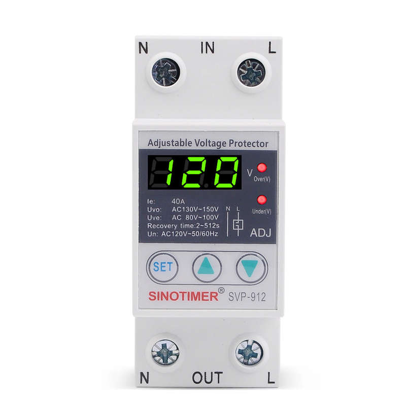 Multifunctional Adjustable Voltage Limit Current Protector Self-resetting Switch Dual Display Protec