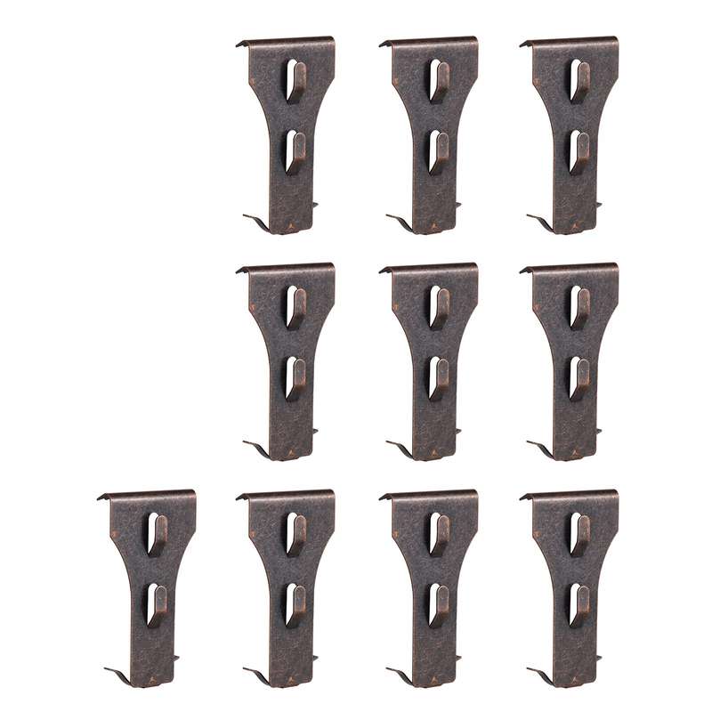 10 PCS Brick Hook Clip Outdoor Hanging Hooks for 60-70mm Brick in Height No Drilling Sliding