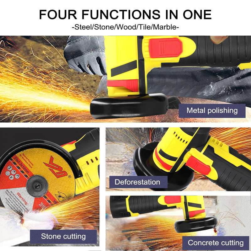 12 V Angle Grinder Handheld Portable Electric Grinder Machine Ceramic Tile Wood Multi-function Polis