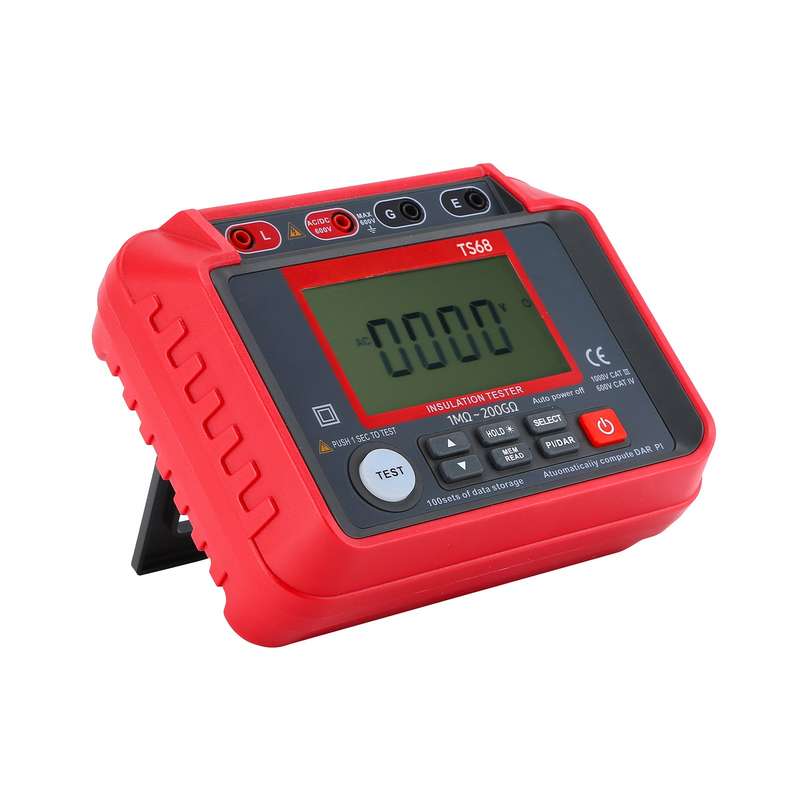 TS68 Digital Insulation Resistance Tester 1M-200G Megohmmeter with LCD Backlit Display AC DC