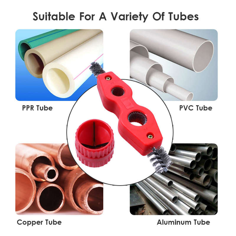4-in-1 Copper Pipe Cleaner and Reamer Set Polishing Tubing Chamfer Tool Tube Inner / Outside Deburri