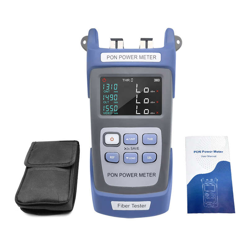 Handheld PON Power Meter Optical Fiber Tester Network Engineering Ten Data Storage 1310nm 149
