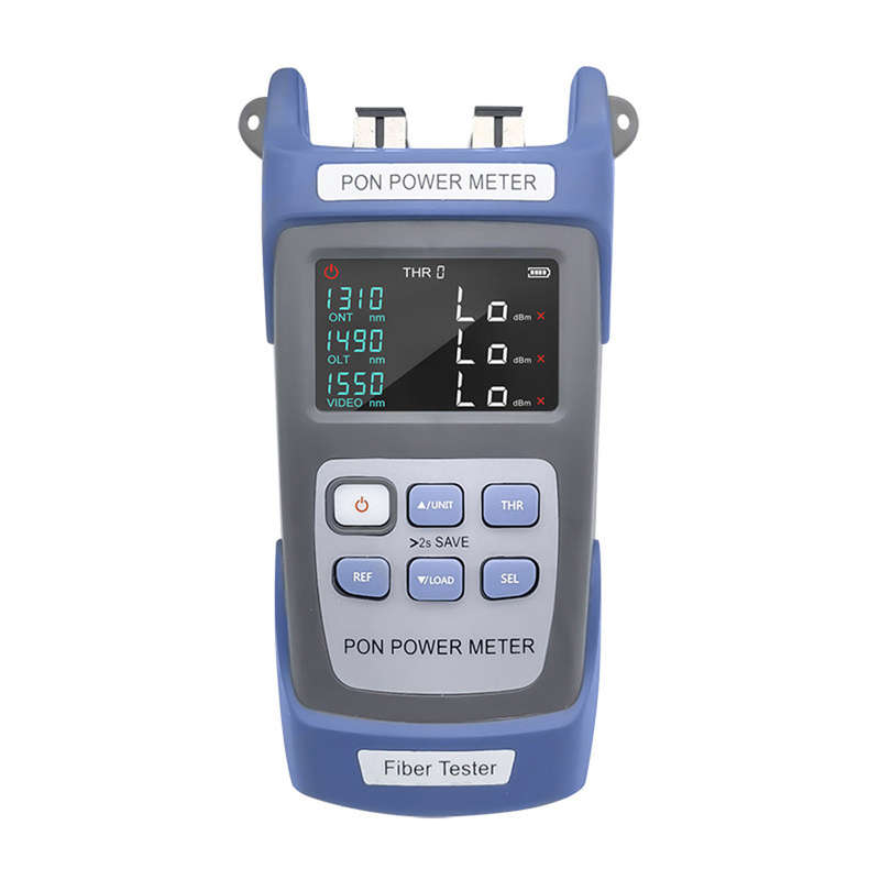 Handheld PON Power Meter Optical Fiber Tester Network Engineering Ten Data Storage 1310nm 149