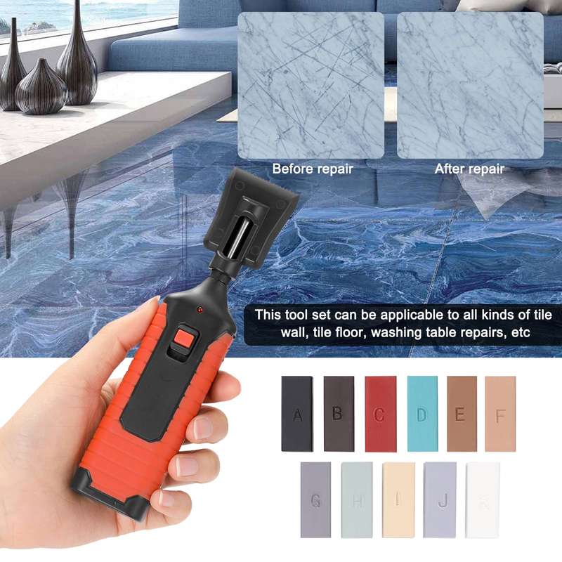 Ceramic Tile Repairing Tool Set Multifunction DIY Repairing Tool Set Household Home Tools Convenient