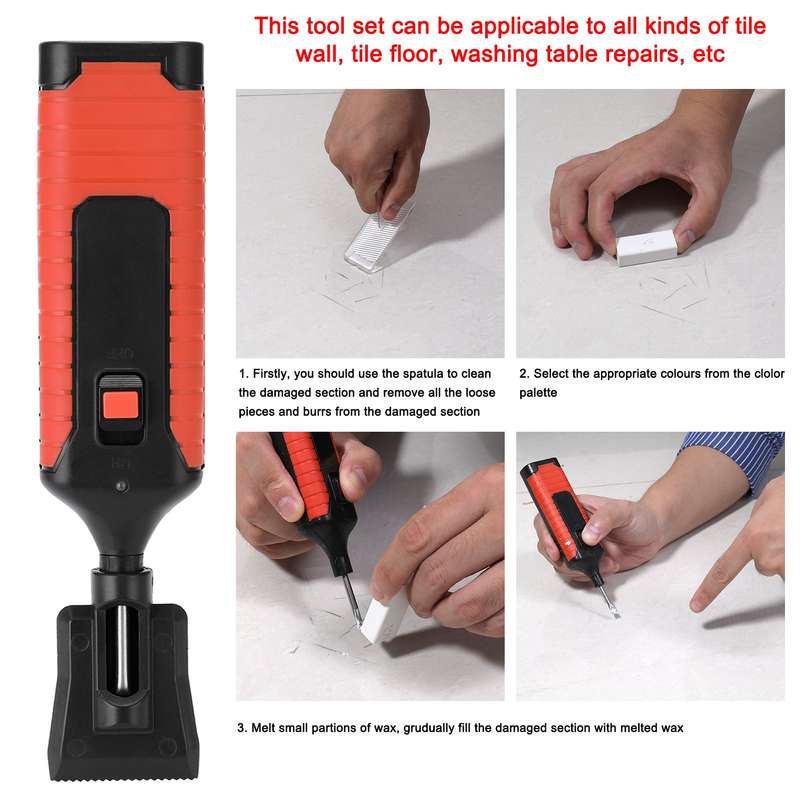 Ceramic Tile Repairing Tool Set Multifunction DIY Repairing Tool Set Household Home Tools Convenient