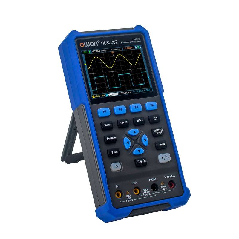 OWON HDS2202 Handheld Digital Oscilloscope Multimeter 200MHz 1GSa/s Dual Channels Oscilloscope
