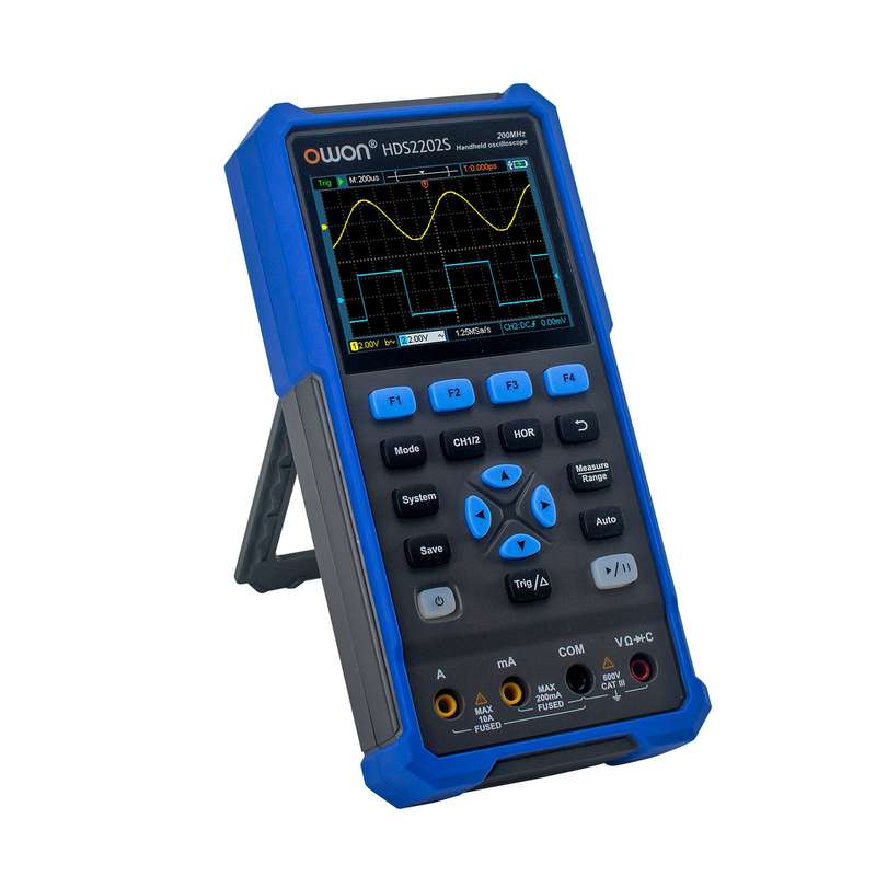 OWON HDS2202S 3 in 1 Handheld Digital Oscilloscope Multimeter Waveform Generator 200MHz 1GSa/s